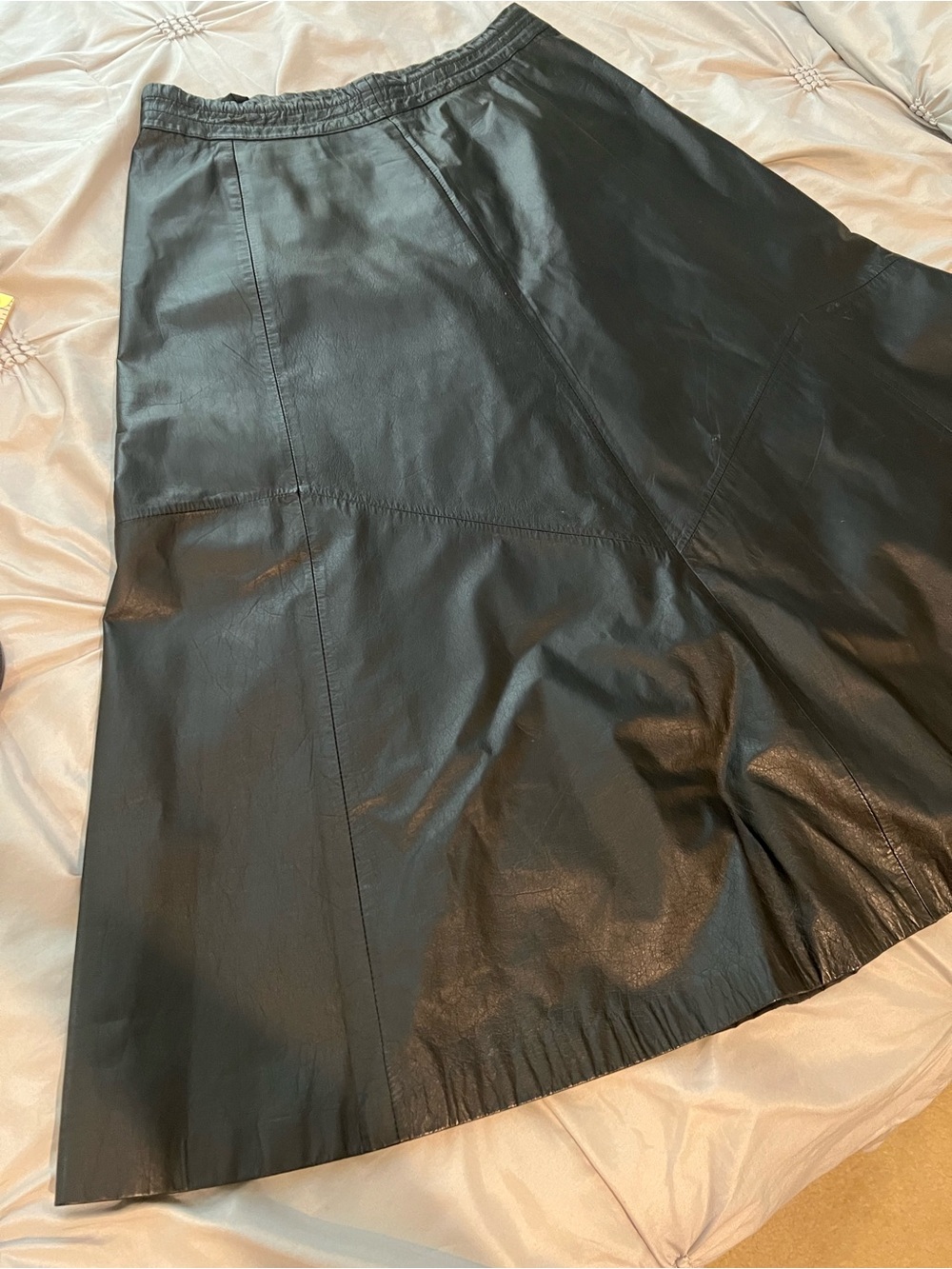 Tibor Black A-Line Leather Skirt & INC international concepts Top & Bonus Buy 💙💚